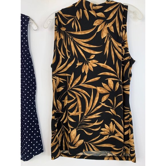 Lot of 2 Tops Perception +  JKLA SL Tunic Size L Dot and Tropical Resort 8839 - Picture 11 of 11